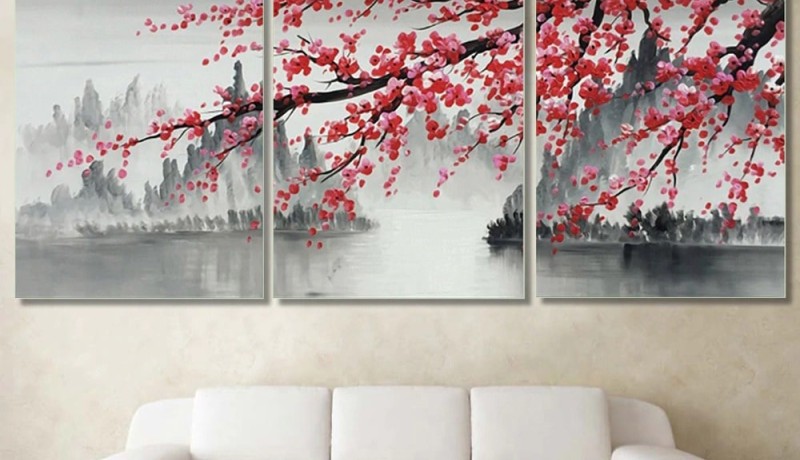 Rêverie sous les Fleurs de Cerisier - Tableau Japonais
